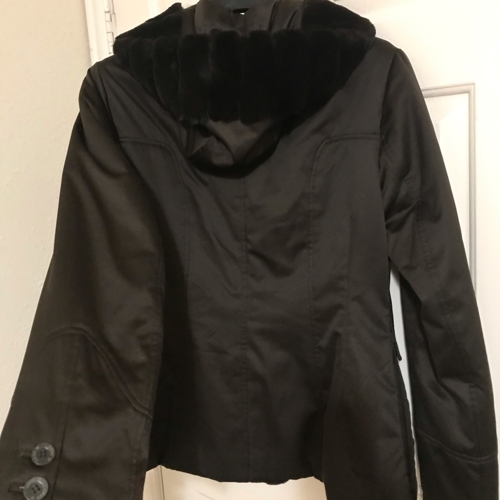 Diego M Brown Jacket with Hood - Picture 2 of 8